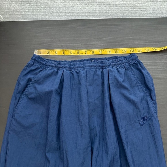 Nike Blue Elastic Waist Zip Ankle Windbreaker Activewear Joggers Size Medium - Picture 10 of 12
